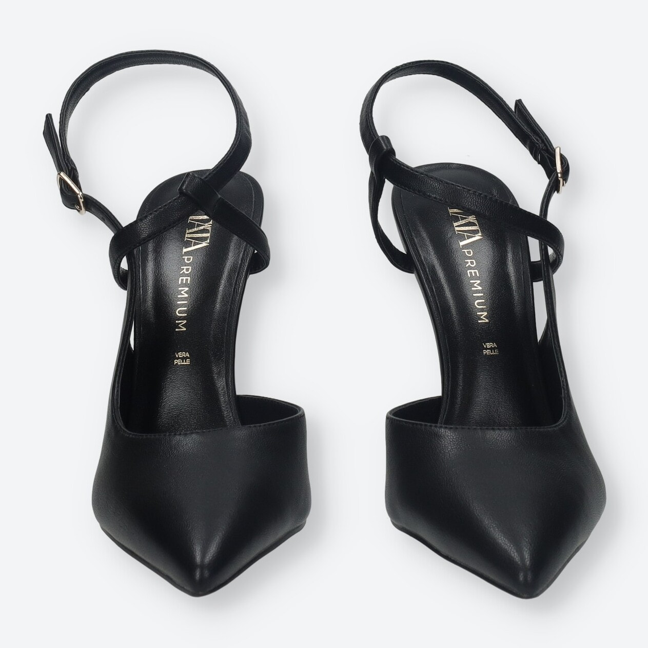 Décolleté sling back Donna Tata Italia Nero