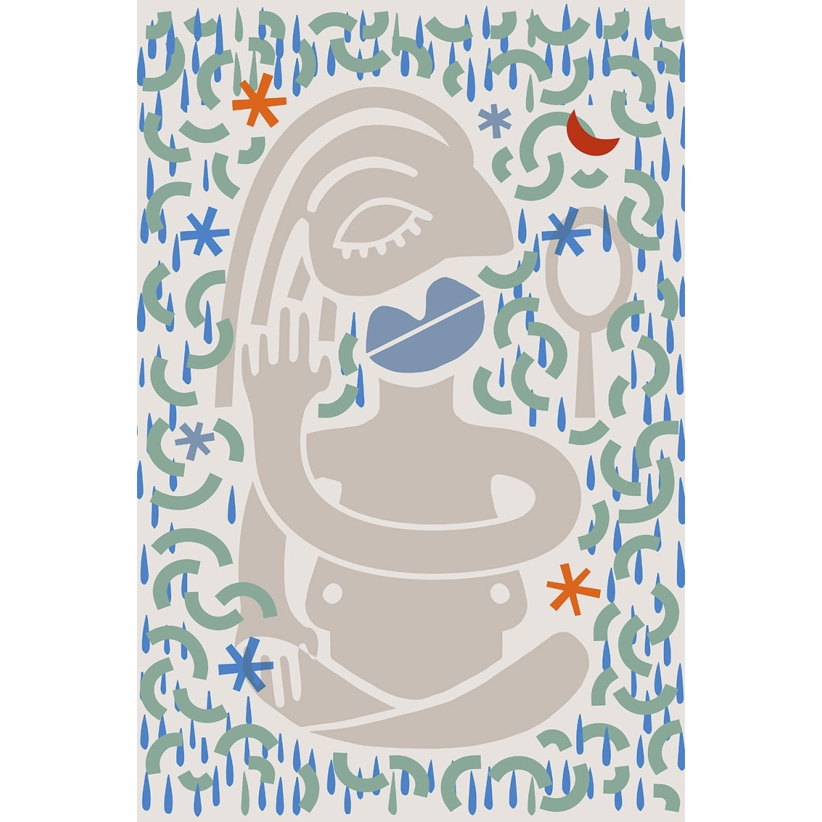 Tableau meditation féminine Tableau alu Dibond