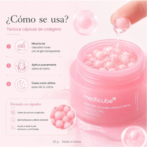 Crema facial PDRN Pink Collagen Capsule Cream Medicube 55 g