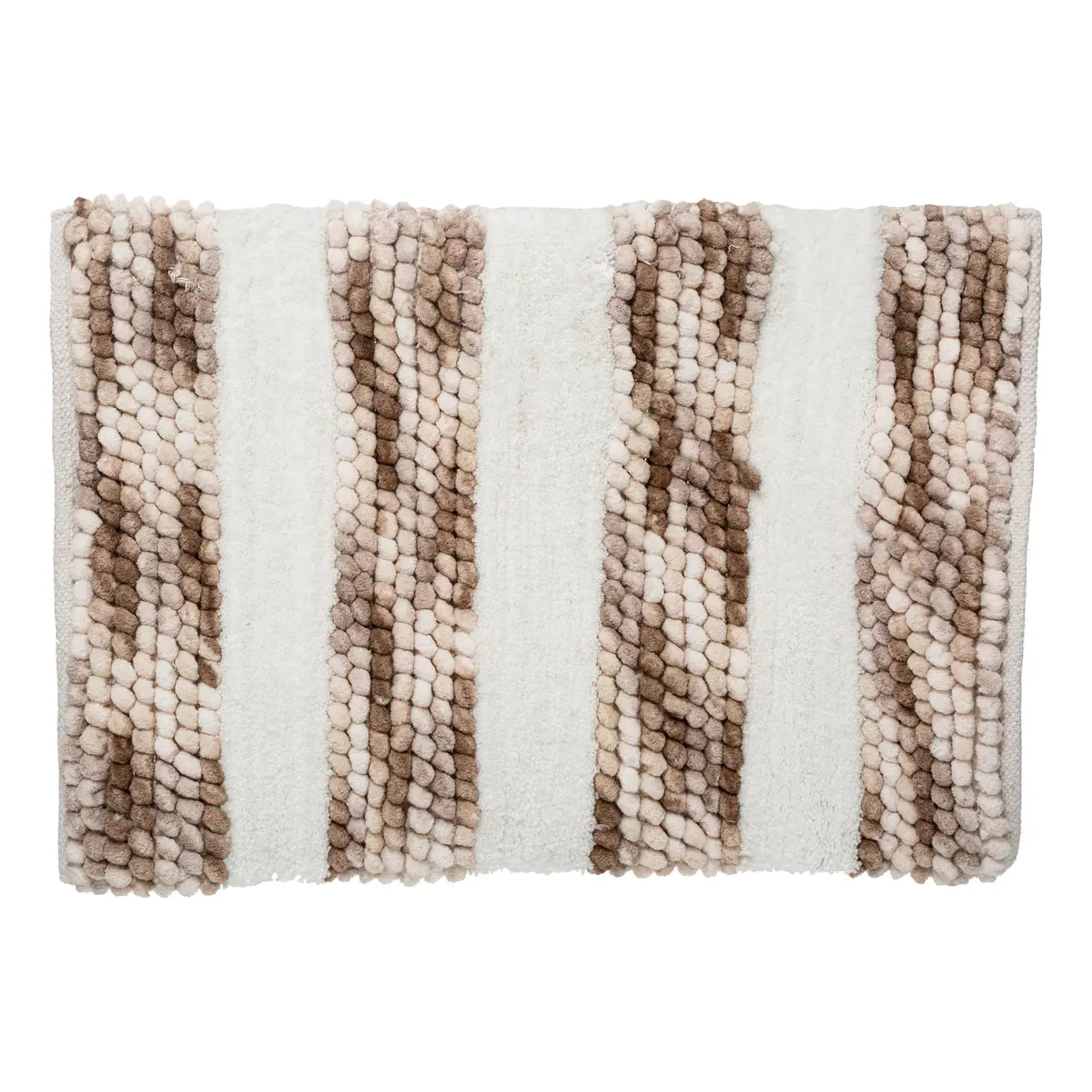 Tapis 50x75cm blanc taupe