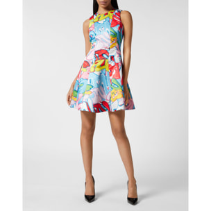 PHILIPP PLEIN Short Dress BOMBING GRAFFITI