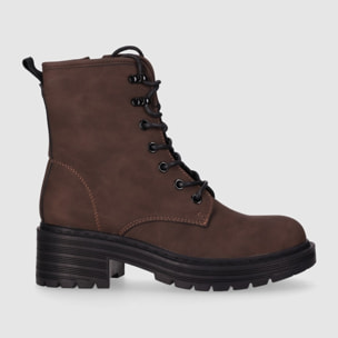Botines - Marron - Tacón: 4 cm