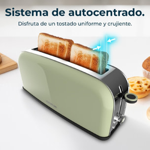 Tostapane verticali Toastin' time 850 Green Long Cecotec