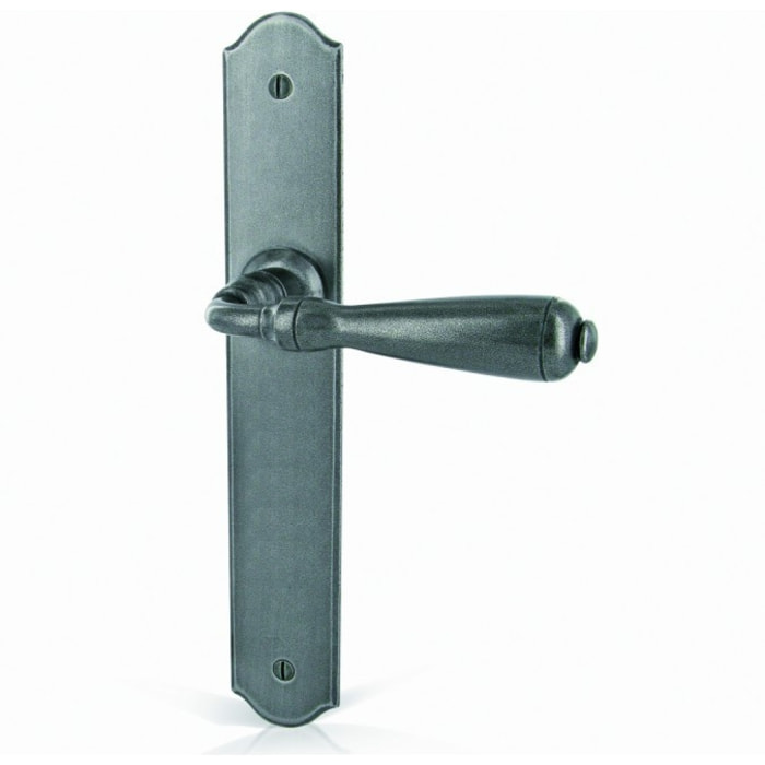 Ensemble de porte Espalion BRIONNE Fer patiné - Clé L - 1019441SP