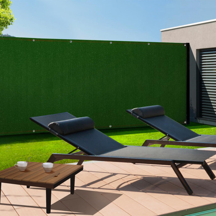 Brise vue occultant uni vert - plusieurs modèles