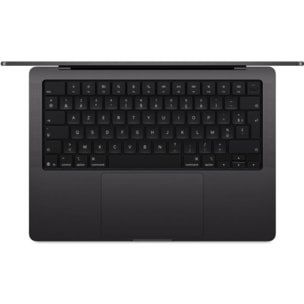Ordinateur Apple MACBOOK Pro 14" Puce M5 Pro CPU 18 / GPU 20 coeurs Mémoire RAM 24Go Stockage 2To SSD XDR Noir sidéral