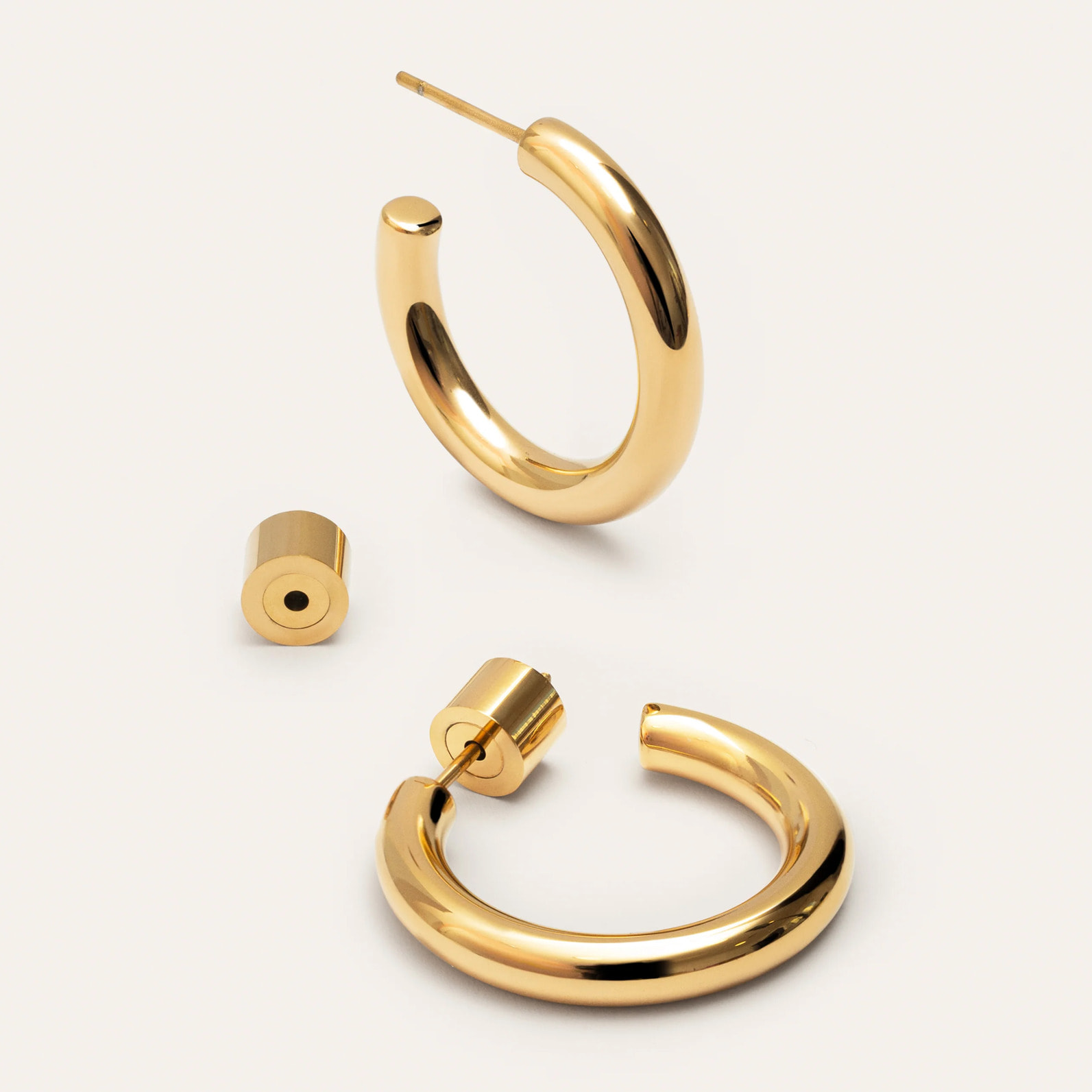 Pendientes Aro Nairobi Acero Baño Oro