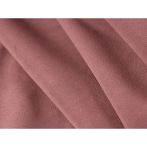 Canapé d'angle droit modulable "Sydney" 4 places en velours saumon