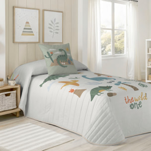 Cool Kids - Colcha Bouti Estampada - Reversible - 100% Algodón - 70 gr/m² - Dinoland