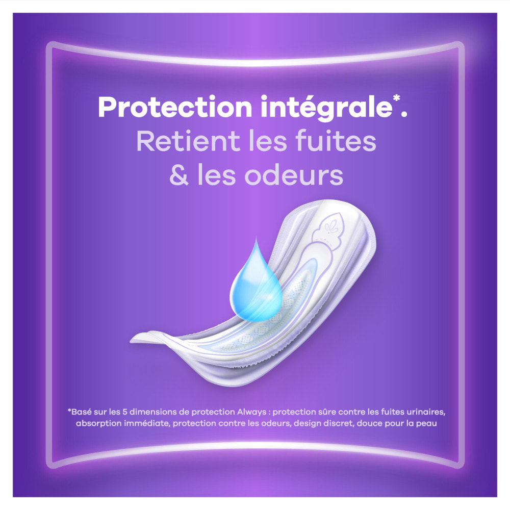 3x26 Serviettes pour Fuites Urinaires Always Discreet - Long