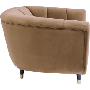 Fauteuil Spectra velours marron Kare Design