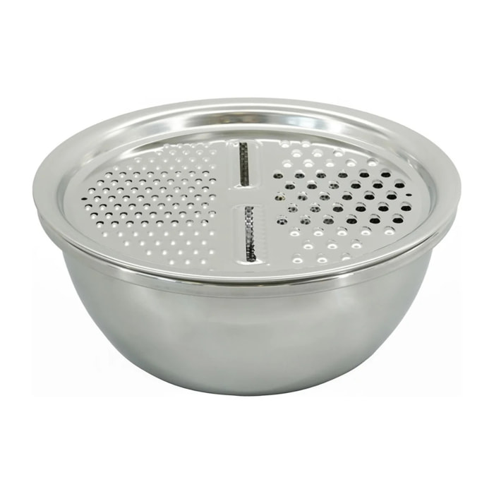 Set 3 en 1 Bol à Mixer, Râpe et Passoire 26 cm Fackelmann