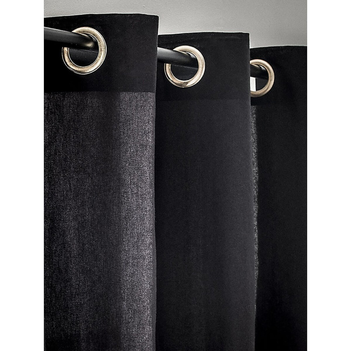 Rideau Occultant À Oeillets 140x260cm RÉglisse