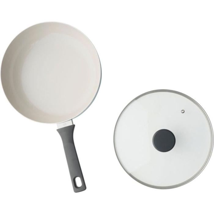 Sauteuse ESSENTIELB 28cm avec couvercle vert