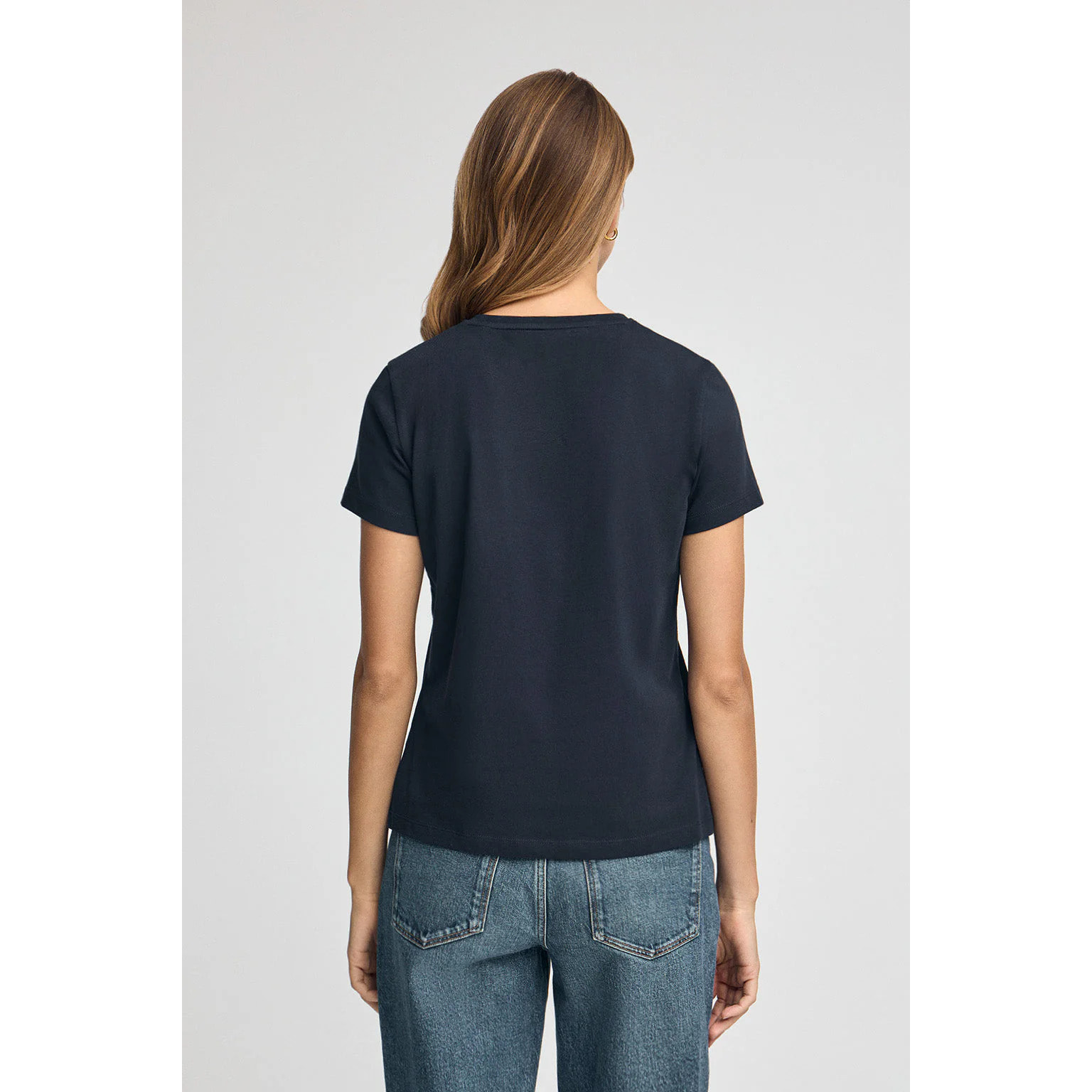 Camiseta azul marino de manga corta con brillantes Polo Club