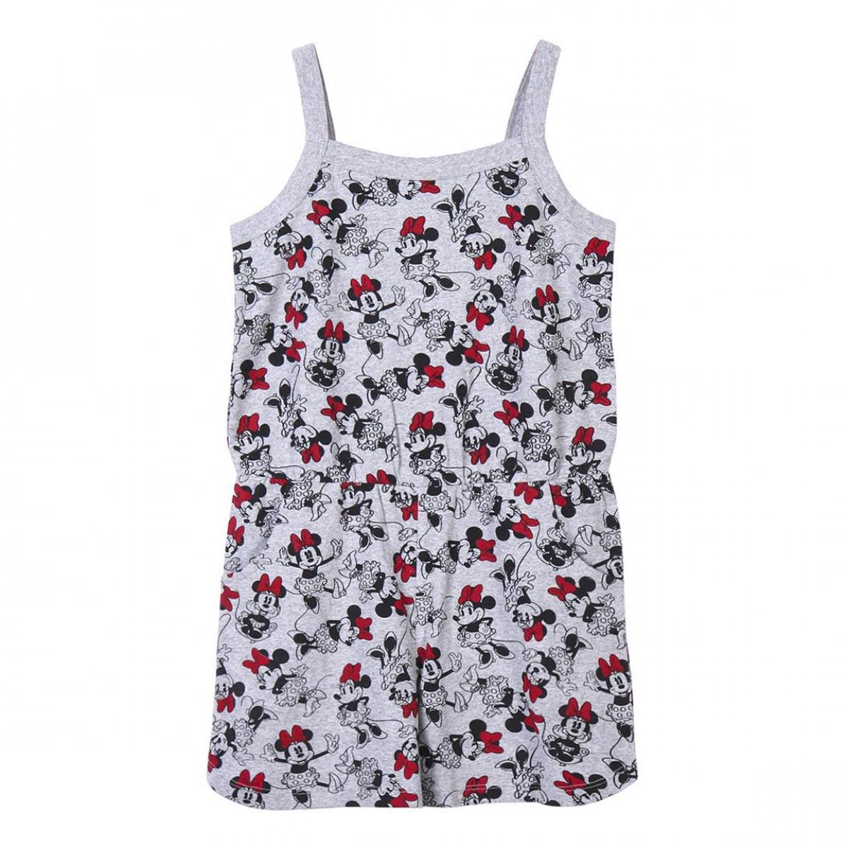 Tuta One Piece in Jersey di Cotone Minnie Lei Disney Grigio