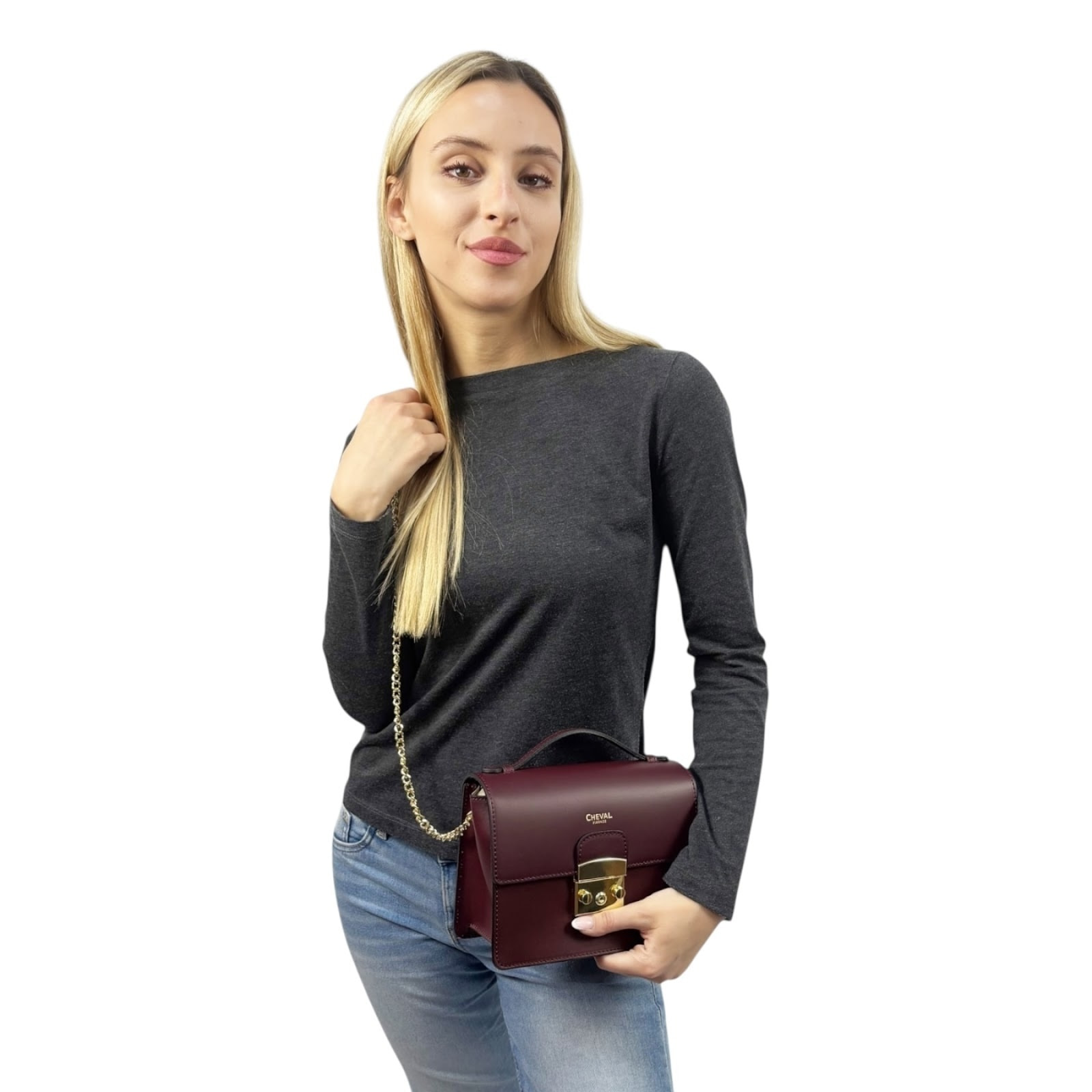 Bolso Cruzado Cheval Firenze Isabella Burdeos