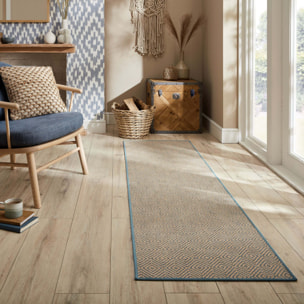Tapis en jute de couloir antiderapant DIAMOND