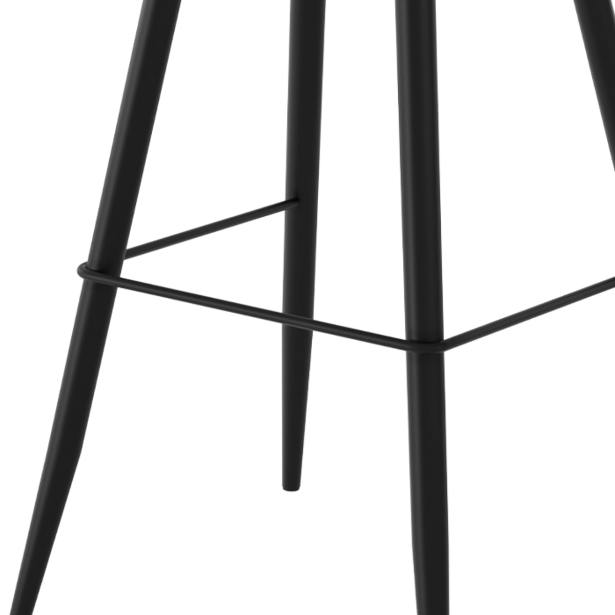 Lot de 2 chaises de bar marron en cuir synthétique 75.5 cm - Texas