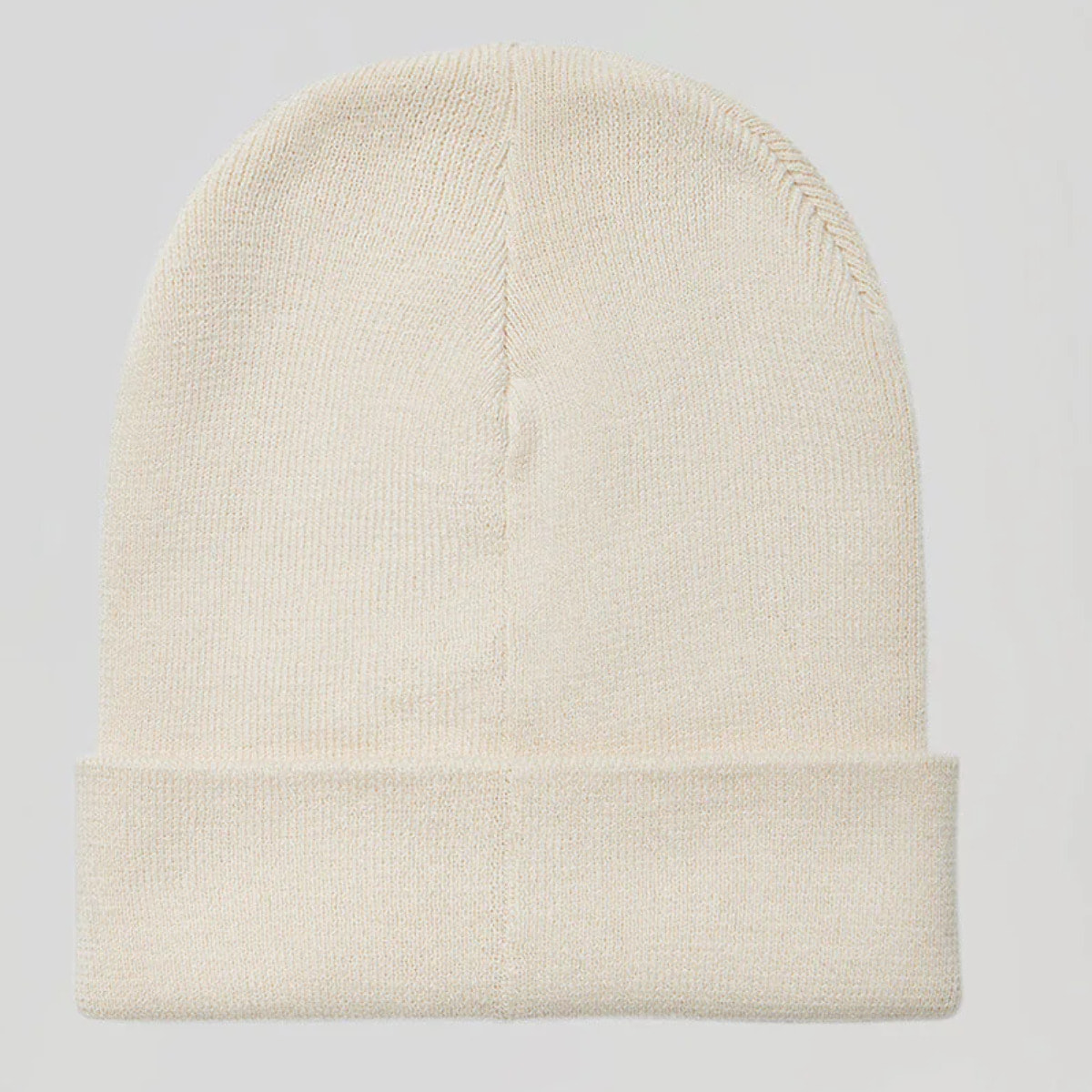 Gorro beige de lana unisex con detalle Polo Club