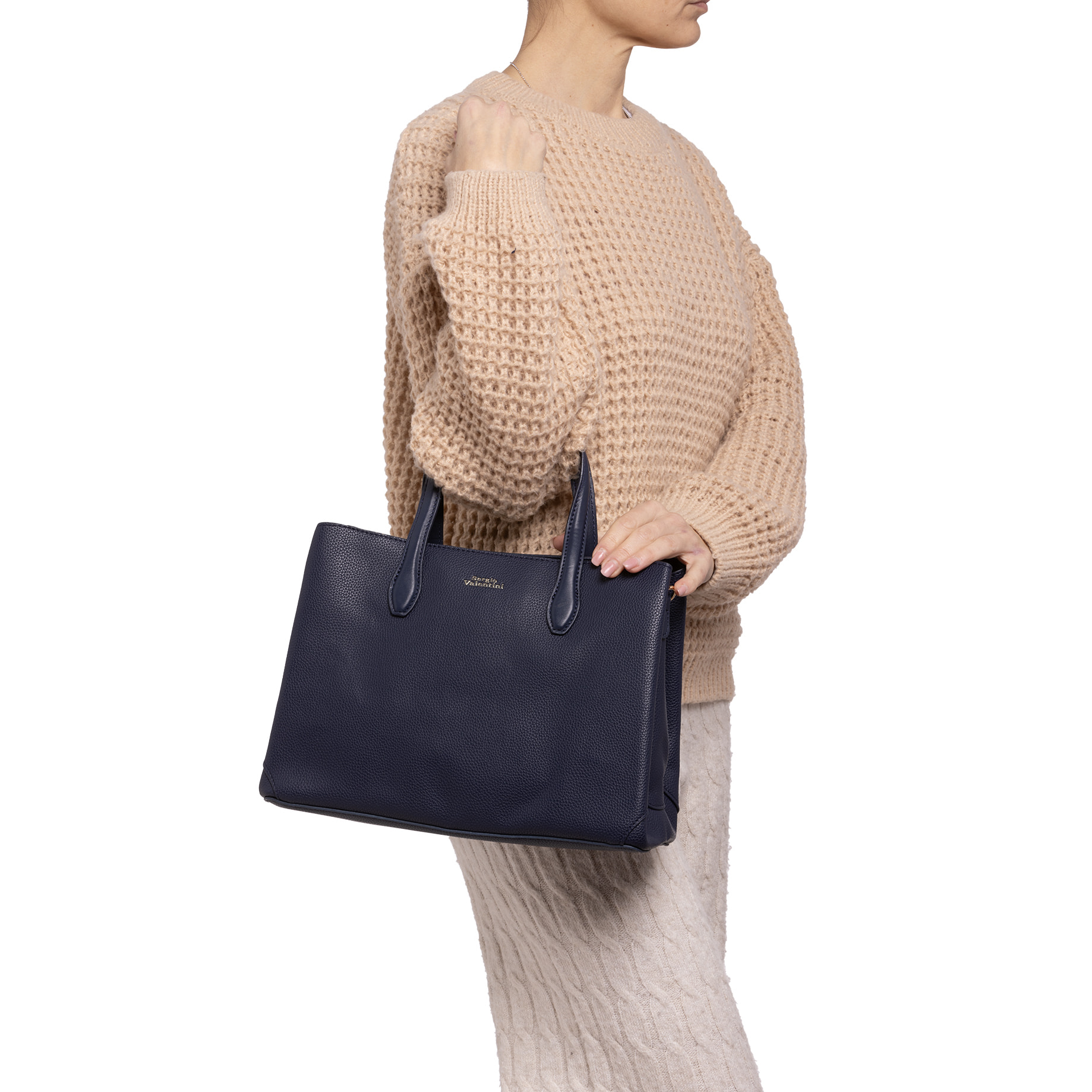 Borsa a mano  da donna ecopelle Prodotto Vegano 24x32x13 cm