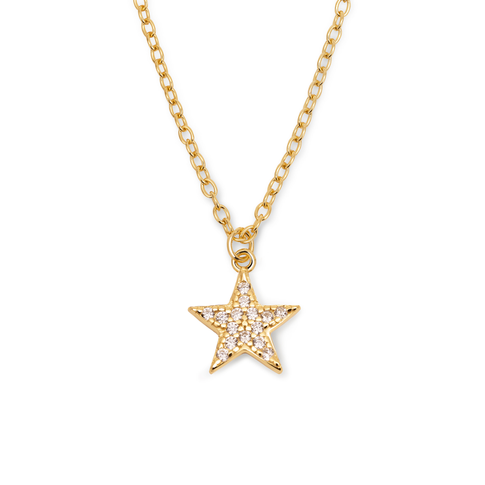 Collana Lyra Star Argento Placcato Oro