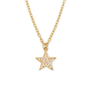 Collana Lyra Star Argento Placcato Oro