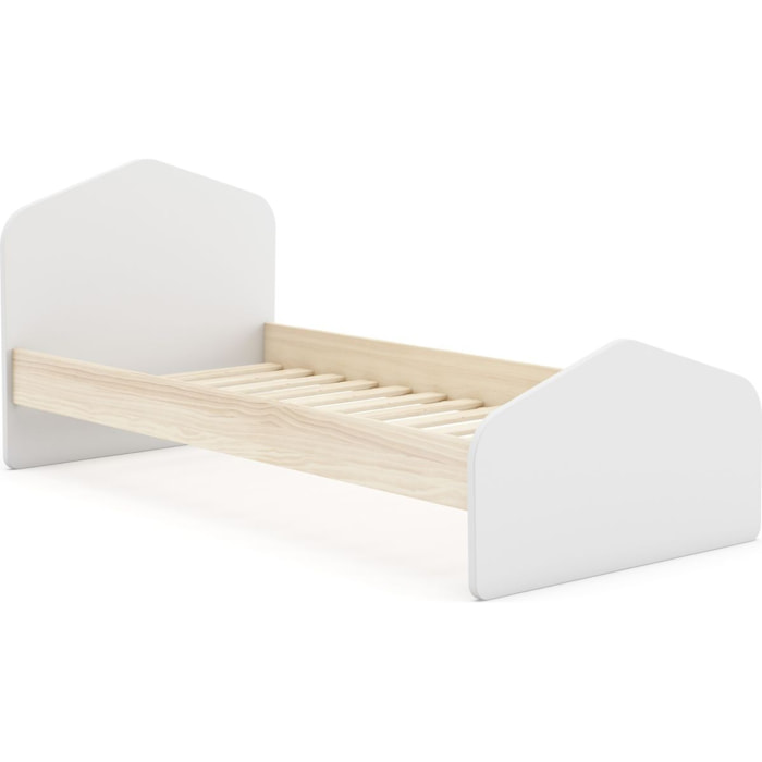 Lit enfant avec tête de lit en bois - LUCY