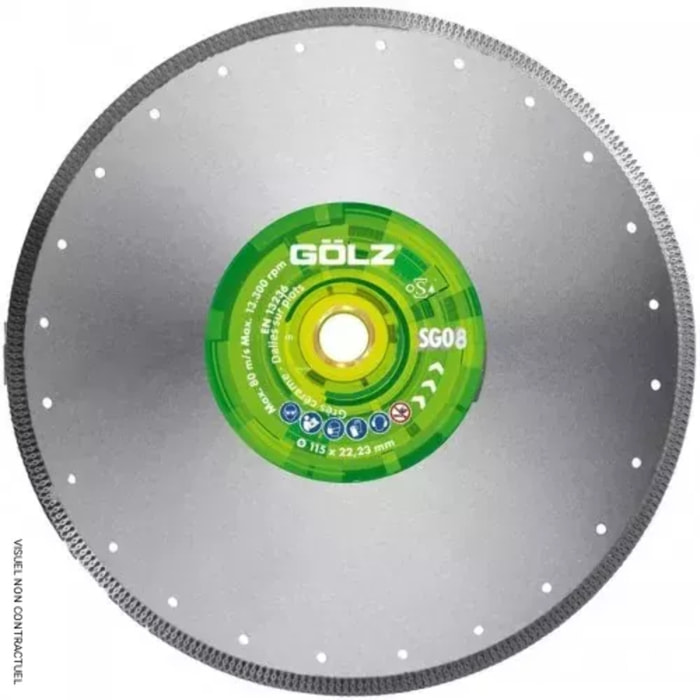 Disque diamant SG08 125MM - GOLZ - SG08125