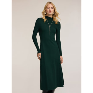 Motivi - Tubino midi in maglia con cut-out posteriore - Verde