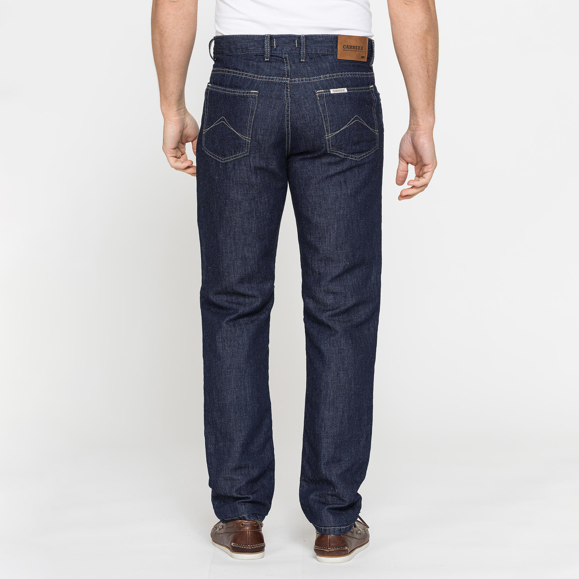 JEANS 5 TASCHE IN TESSUTO DENIM DI LINO & COTONE