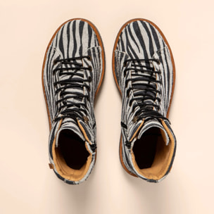 Botines N5572P WULF CEBRA/VOLCANO color Wulf cebra