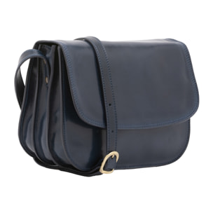 Borsa a tracolla  da donna In Vera pelle Made in Italy 27x20x12 cm