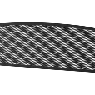 Banco de Jardín de 2 Plazas Banco Exterior con Respaldo de Malla de Acero Carga 240 kg para Patio Terraza Balcón 127x60x87 cm Negro