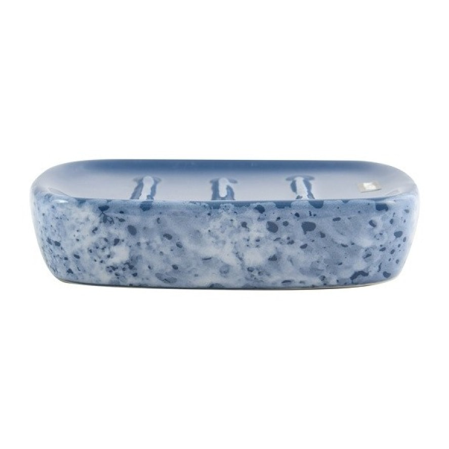 Porte Savon Céramique CARRARE Bleu MSV