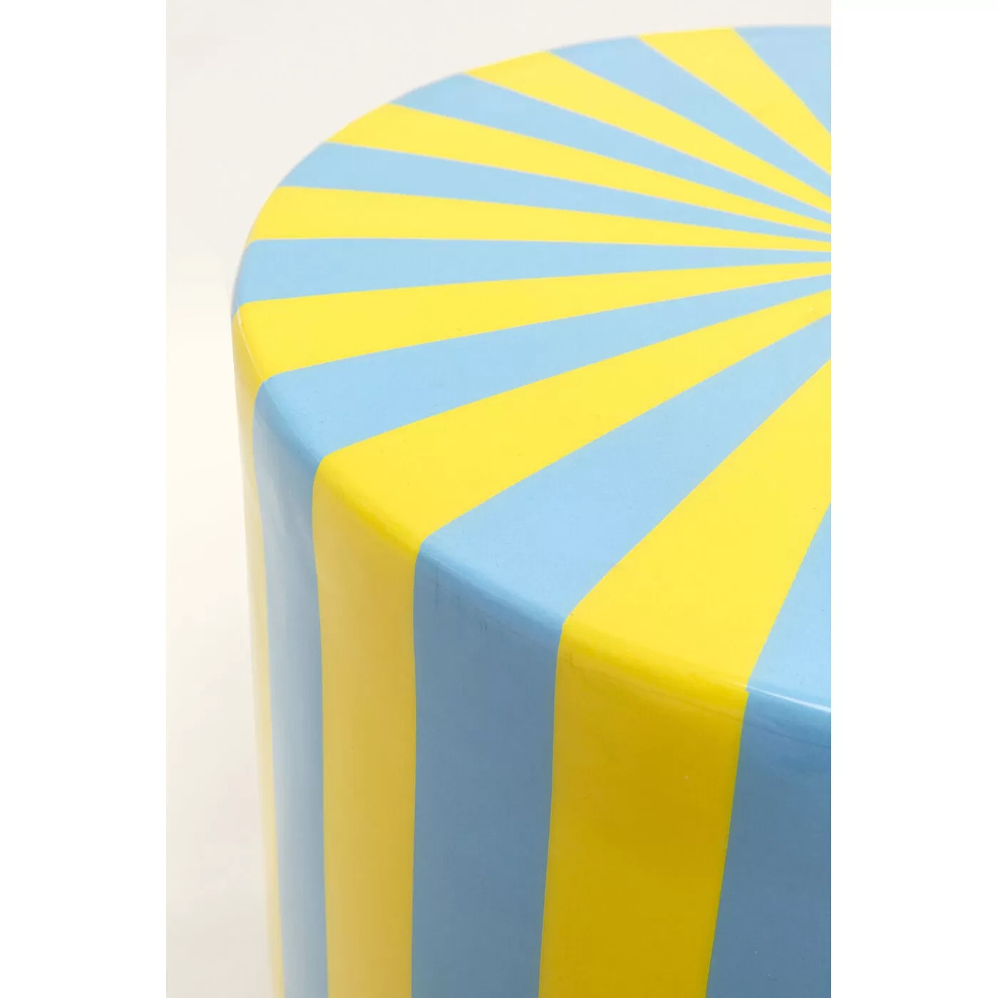 Table d'appoint Candy 30cm bleue et jaune Kare Design