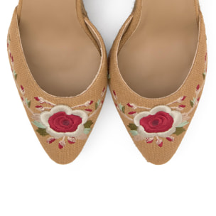 Alpargata de cuña Joyce con el icónico bordado en lino by ETRO