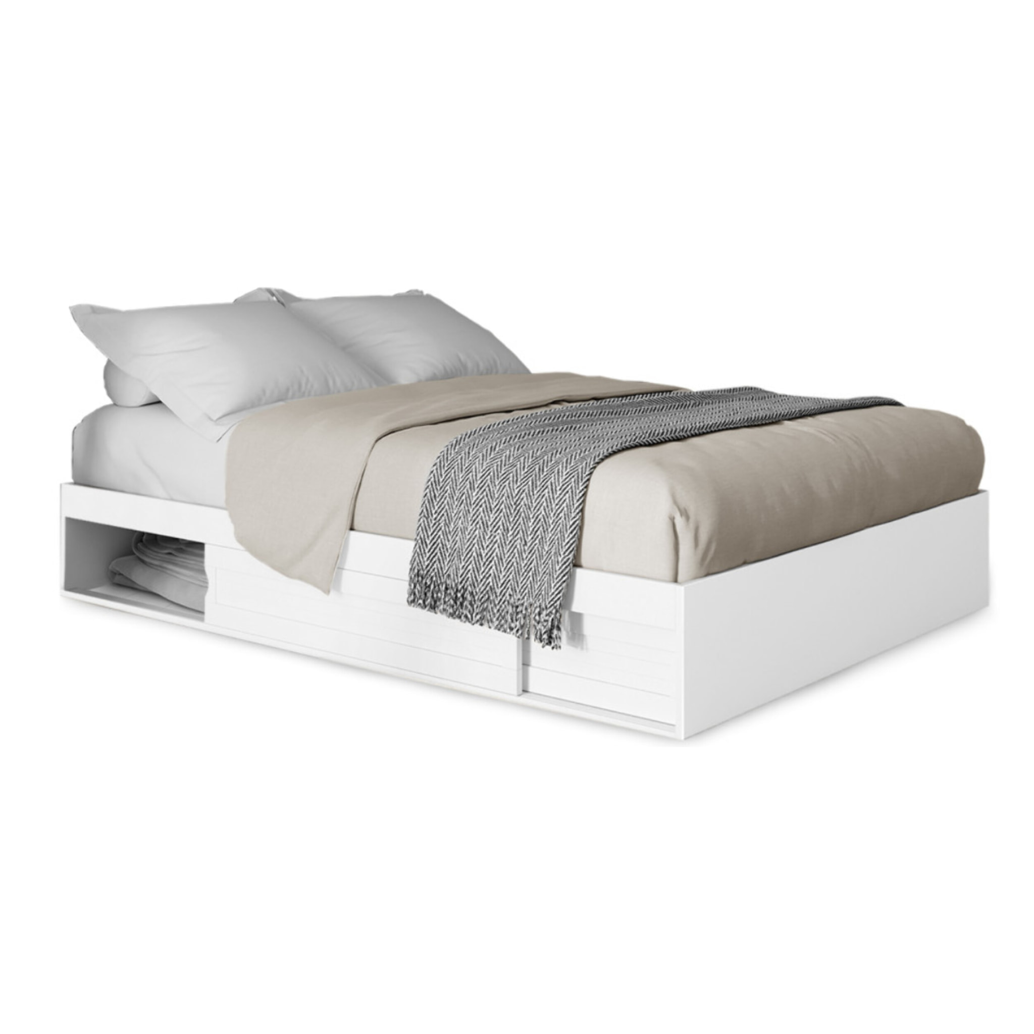 Cadre de lit Orem - Blanc