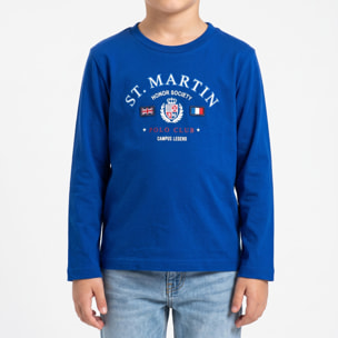 T-shirt maniche lunghe con stampa logo
