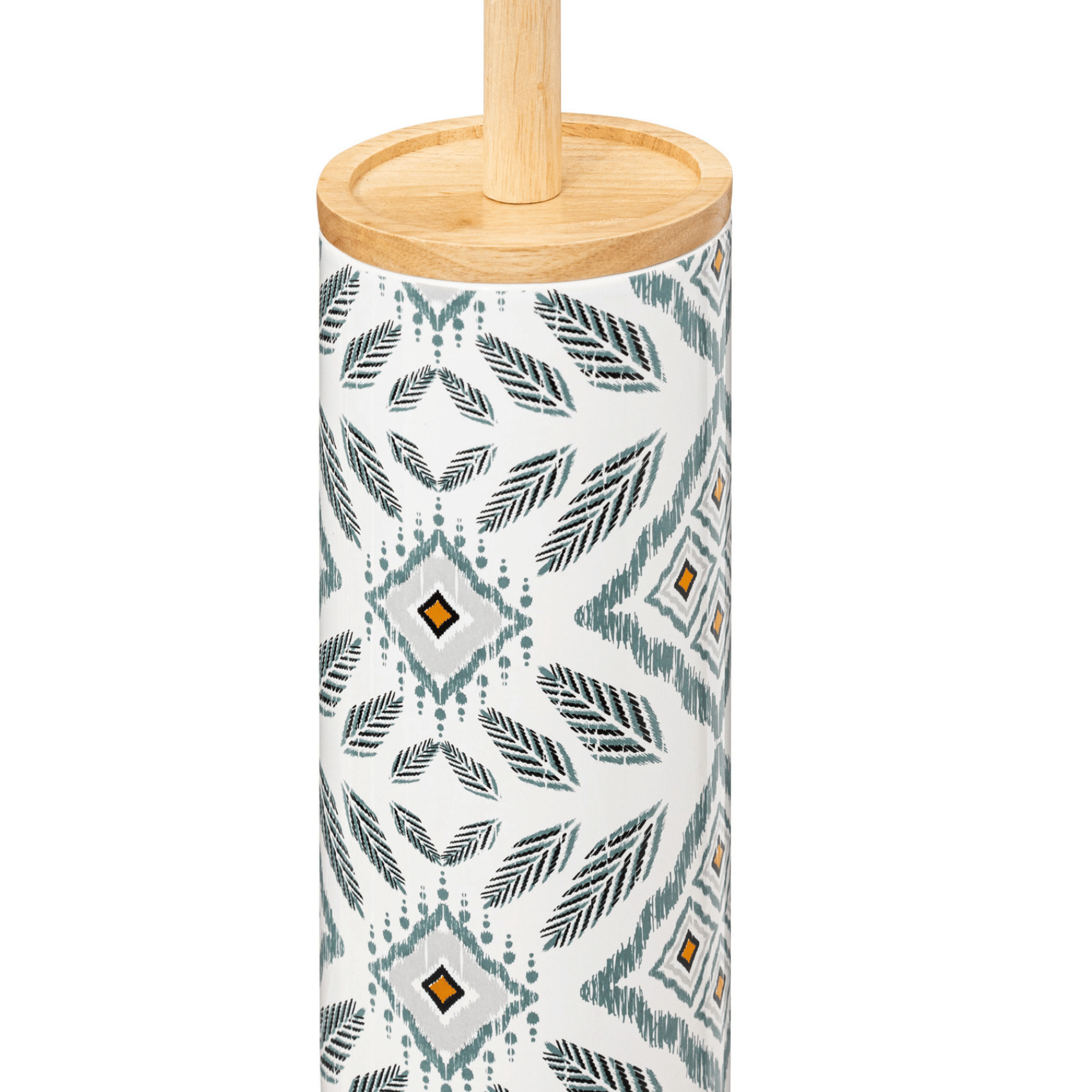 Brosse WC à motifs ethnique - Gris