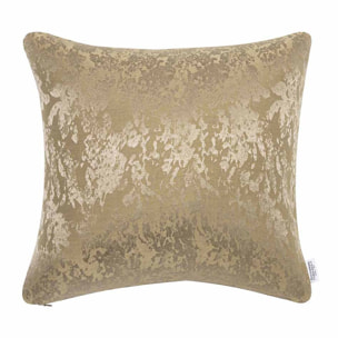 Taie d'oreiller imprimé en lin et soie, Lin & Soie, Jaune désert