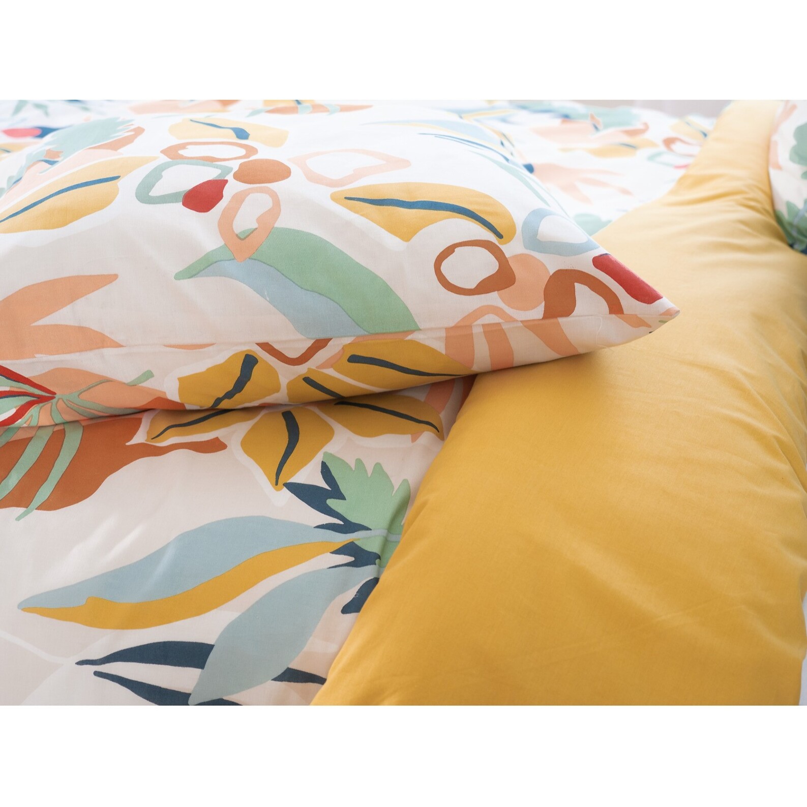 Parure Housse De Couette 3pcs 100% Coton 57 Fils Lucia