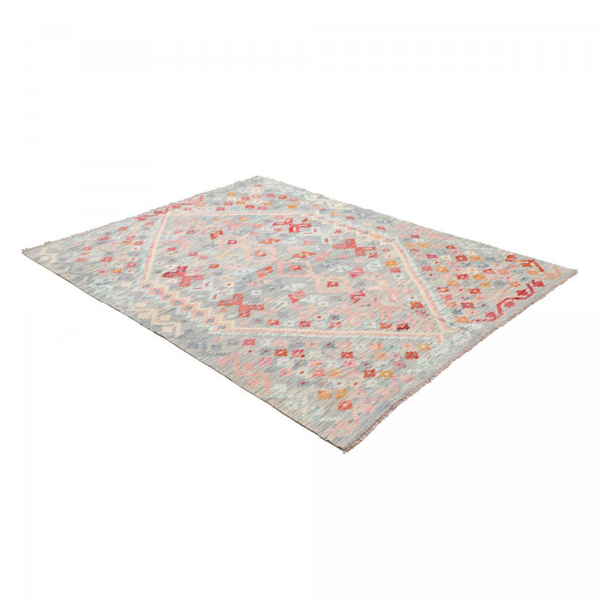 Tapis kilim, motif ethnique authentique, tissé plat ZIZO