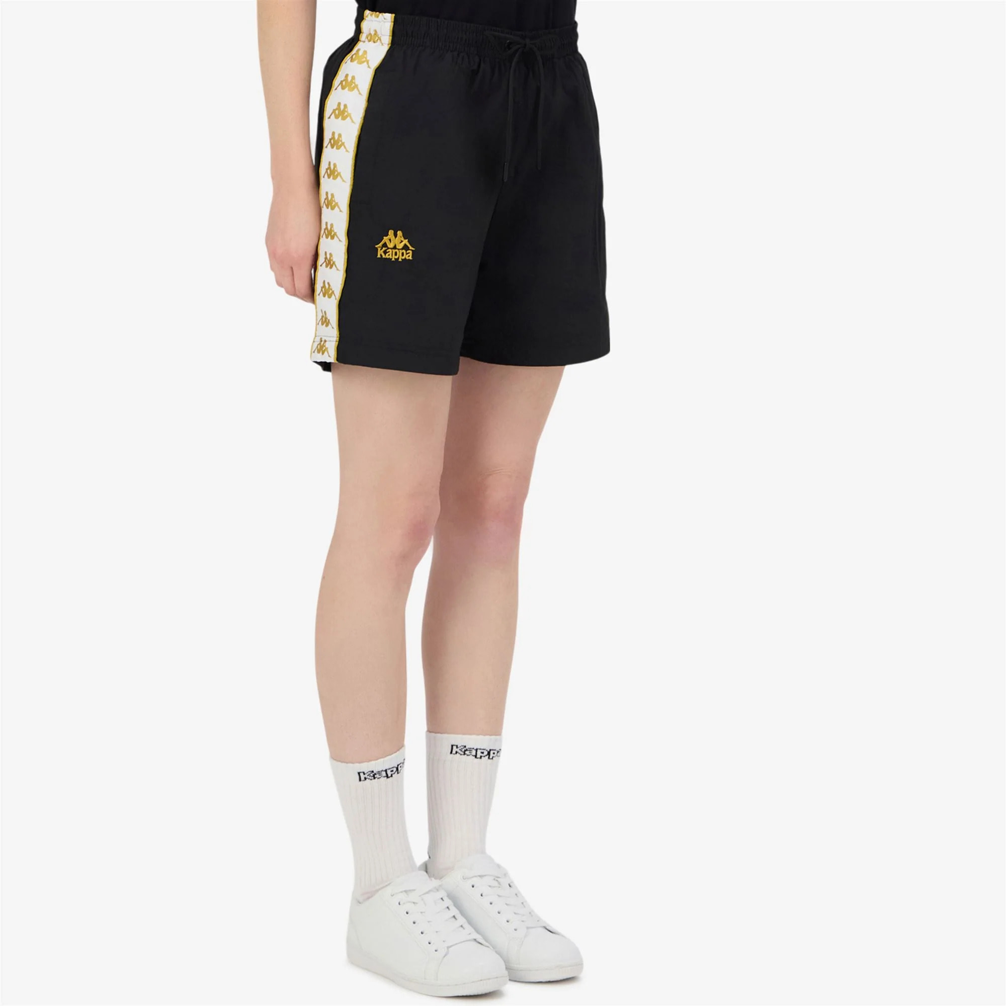 Kappa - Pantaloni Corti Donna Nero - 222 Banda Nana