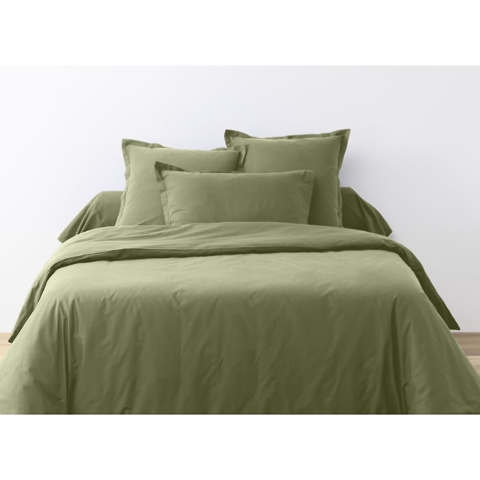 Parure Housse De Couette + 2 taies 100% Coton 57fils Verveine
