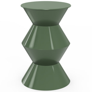 Table d'appoint Irène vert kaki