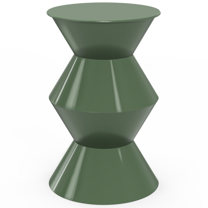 Table d'appoint Irène vert kaki