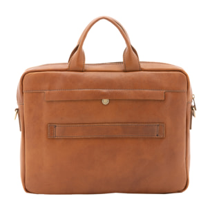 Borsa a mano  unisex In Vera pelle Made in Italy 37x27x6 cm