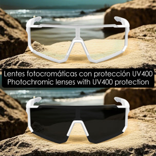 Occhiali sportivi intelligenti QY PRO 1. Assistente vocale intelligente, traduzione in tempo reale di oltre 100 lingue, controllo della musica/chiamate e lenti fotocromatiche UV400.