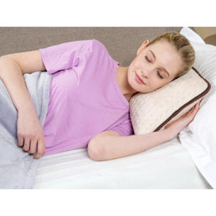 Coussin électrique chauffant 100W laine beige